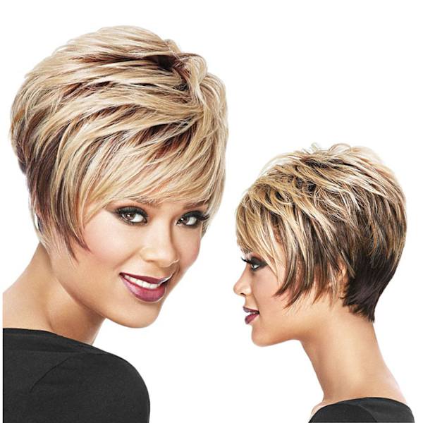 ##/Hårparikk av ekte hår (Lys blond)##/