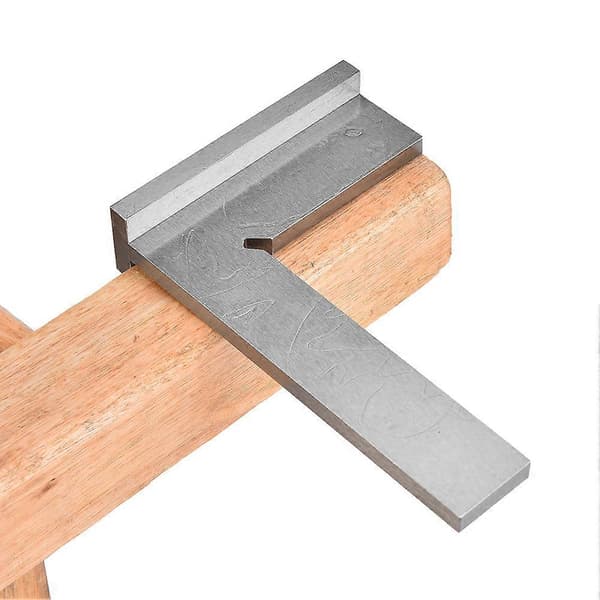 Vinkel lineal ingeniør vinkel høj præcision rustfrit stål 90 grader med sæde (150x100mm)