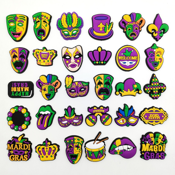 30 stk. 3D Clog-Sandaler Pynt (Karneval), Sko Charms, Sød