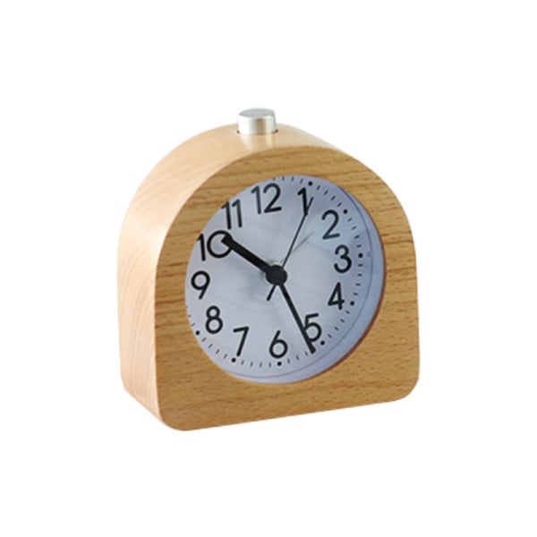 Batteridriven morgonväckarklocka (brun), sovfunktion, alarm