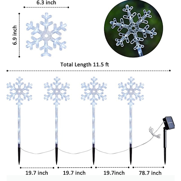 ##/Sett med 4 Spiral Juletrær Stilys med 40 LED Utenfor##/