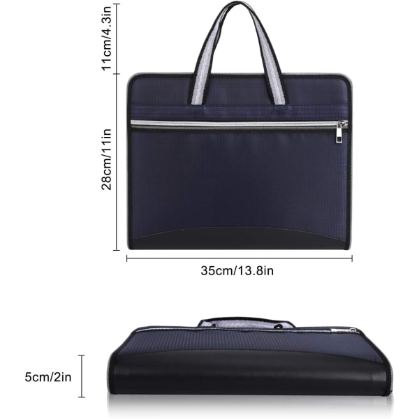 Resväska sorterare dokumentväska med 13 fack, Portable Expa