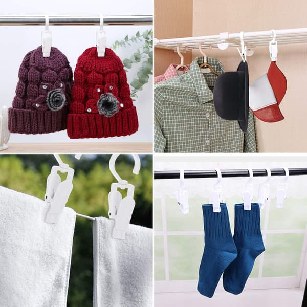 20 Stykker Store Tøjpinde, Vindbeskyttende Klip, Plastikpin, Kan Ro