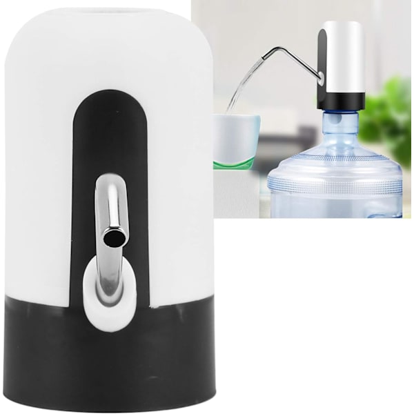 Hvit - 1 stk. pumpe vanndispenser, bærbar automatisk vanndispenser
