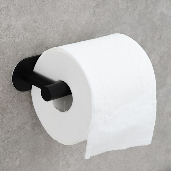1 stk (Sort) Holder Sæt - Nail-Free Sort Rustfrit Stål Papir To