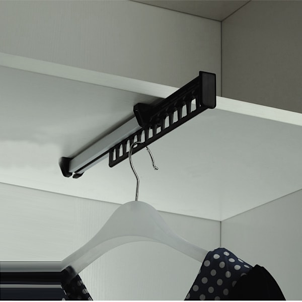 315mm Udvidbar Skuffe Skab Garderobe Stang Organizer Metal Stativ