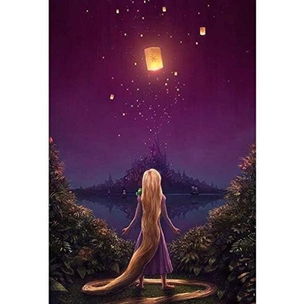 DIY Diamantmålningsset, 30x40 cm, Rapunzel