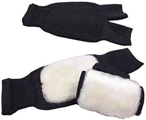 Unisex Cashmere Uldblanding Knæpuder Vinter Termisk Beskyttelse Ou