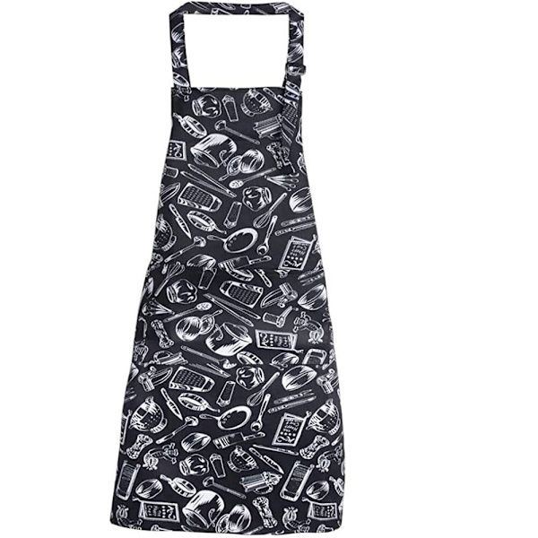 Kvinnors köksförkläde, unisex kockförkläde - justerbart - chili pa