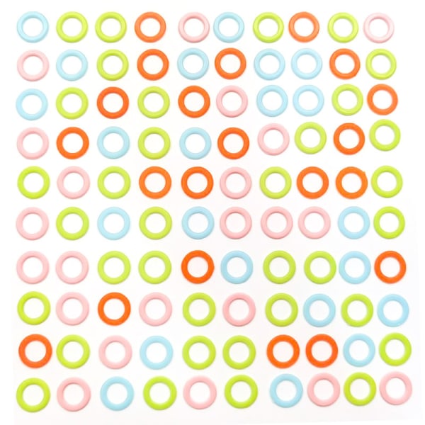 300 st Stickmarkörer i Plast för Stickning, Märkringar, Släta, Virkning