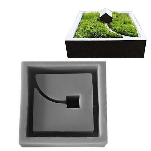 DIY Silikone Betonform Blomsterpotte Plantekasse Cement Vaseform Håndlavet Værktøj C