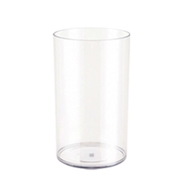 Klar Cylinderformad Vas Bröllopsfest Matbord Centerpiece Hydroponisk Blomhållare Transparent Växtbehållare Dekoration 20cm