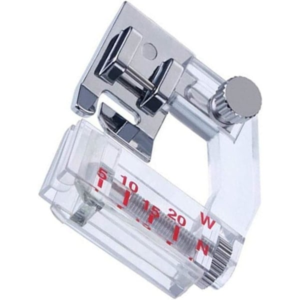 1 x Sewing Machine Presser Foot, Adjustable 5-20mm Universal Rule