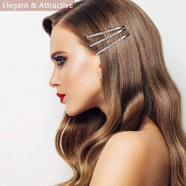##/10 STK Klar Rhinestone Bobby Pins Små Kristall Bobby Pins##/