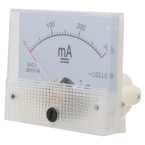 85C1 DC 0~300MA Pointer Amperemeter Analogt Strømpanel Tester Strømmåler
