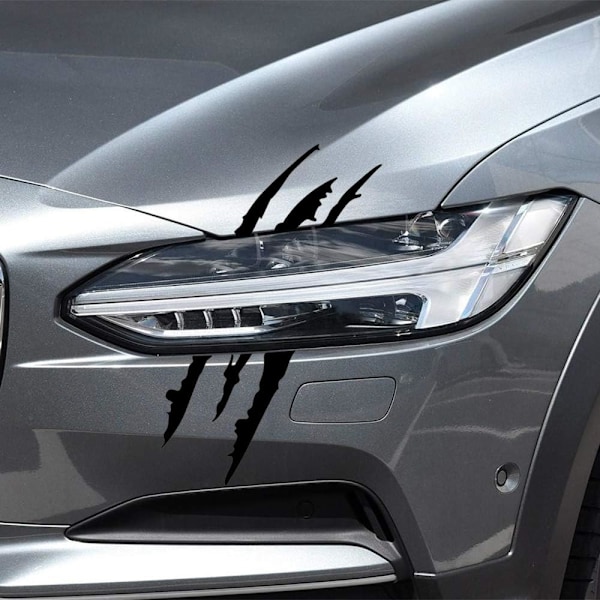 Svart - Refleks Dekal for Bil, Vannfast Dekal for Frontlys, Motorsykkel