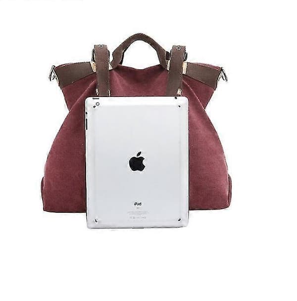 Dam Handväskor Plånböcker Canvas Väskor Casual Messenger Väskor Stora Handväskor 8 Färger Purple Coffee