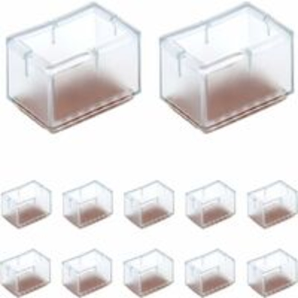 12-pack Rektangulära Silikon Stolsbensöverdrag för Stol/Bord/Soffa
