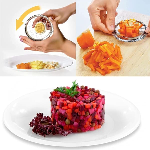 2 stk Egghakker Egg Skiver Fruktsalater Kutter Potetkutter Ha
