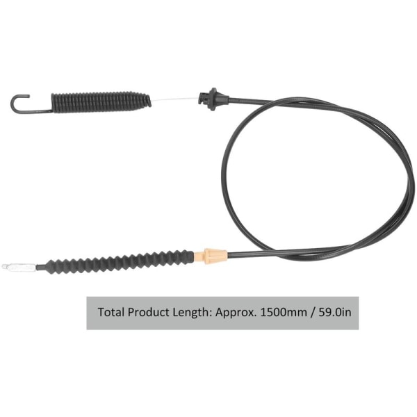 Gräsklippardeckens ingreppskabel, deckkopplingens kabel med fjäder C
