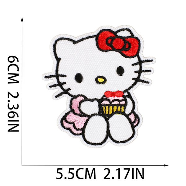 ##/15 stk. tegnefilm katte stryge-på broderi badges til at sy på##/
