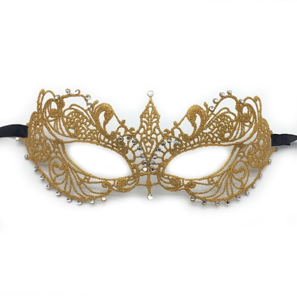 /#/Maske for utkledning, maske for maskeradeball, sølvblondemaske med diamanter/#/