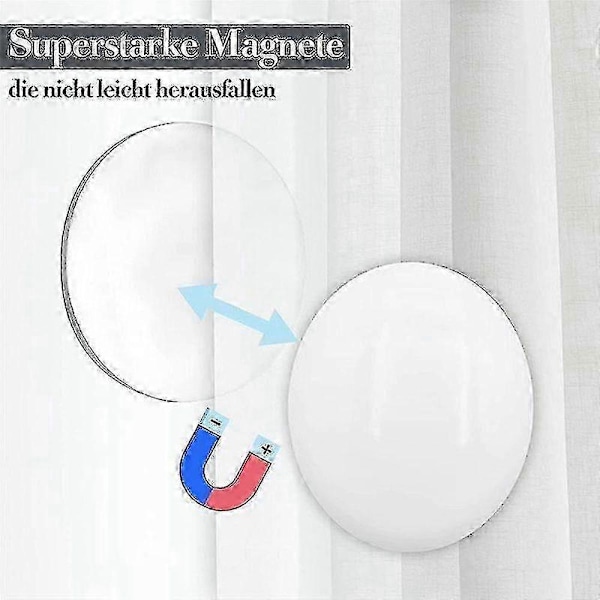 10 st Magnetiska Gardinvikter Draperivikter Magnet Duschdraperivikter Botten för Duk Gardin,