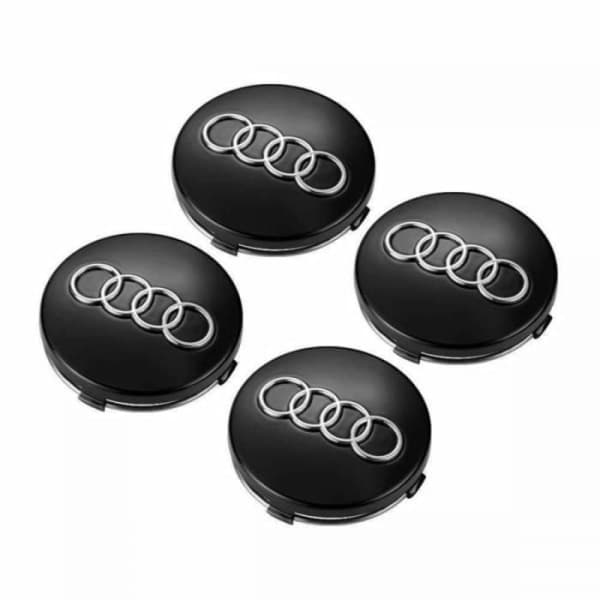 ##/60MM 4-pack Centerkåpor för AUDI Silver en storlek##/
