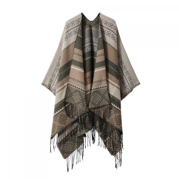Strikket poncho XXL tørklæde Elegant blød poncho 1 stk. til at holde varmen