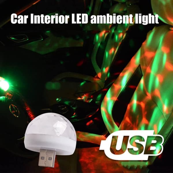 Auton sisävalaistus, 5V universaali LED USB-tunnelmavalo yöllä