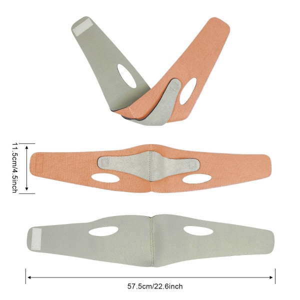 Dobbelt Hages Reducer, Ansigts Slimming Strap Løft Bælte V Line Fac