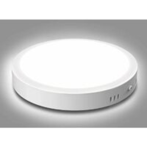 Ultra Flat Rund LED Taklampe 18W, Naturlig Kald Hvit 6500K, Ø21cm