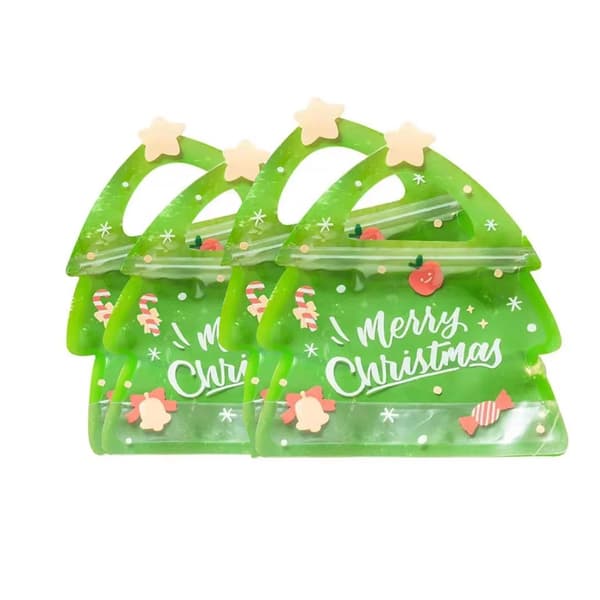 ##/4-pack Julgodis, Kakor & Snacks Förpackningar, 18.5x7x21cm##/
