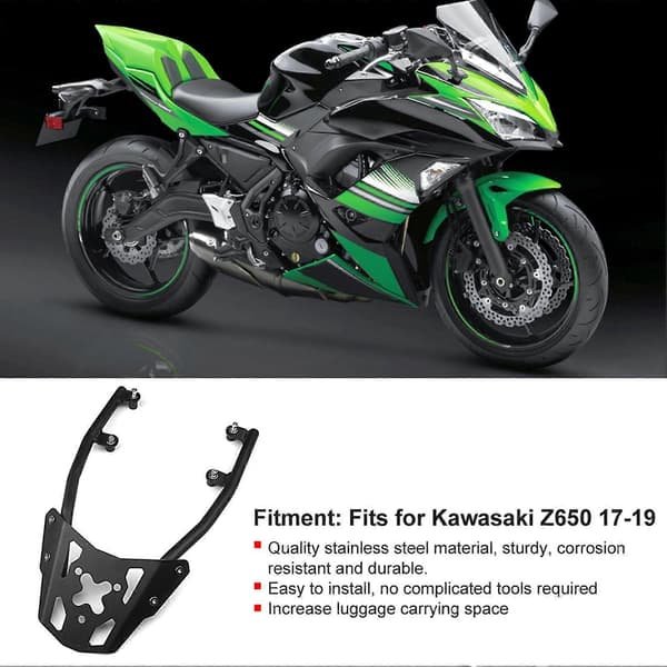 Motorcykel Bakre Bagagehylla Hyllbärare Stöd Passar för Z650 17?19