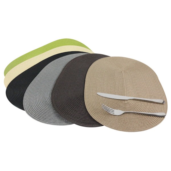 ##/Rund platsmatta, set med 2 stycken, Helena platsmatta, tvättbar platsmatta för matsal, rund platsmatta, kök, bröllop, festplatsmatta##/