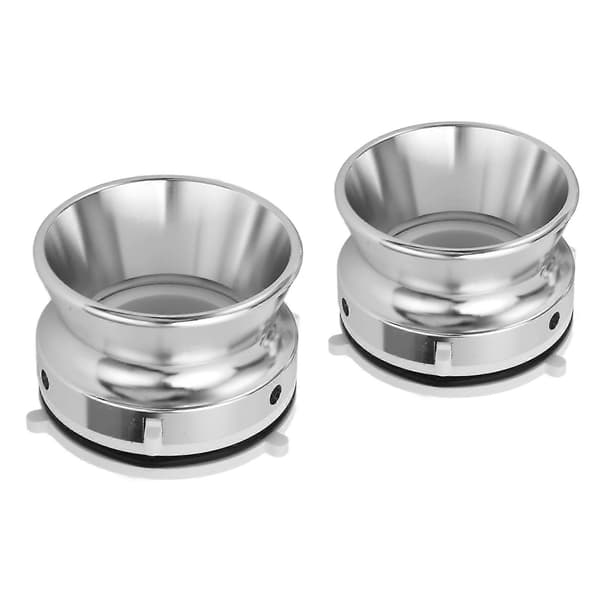 1 par 10in NAB Hub Adapter Aluminiumlegering Åbner Universal Læseenhed til Studer ReVox til Akai til Teac Sølv Hvid