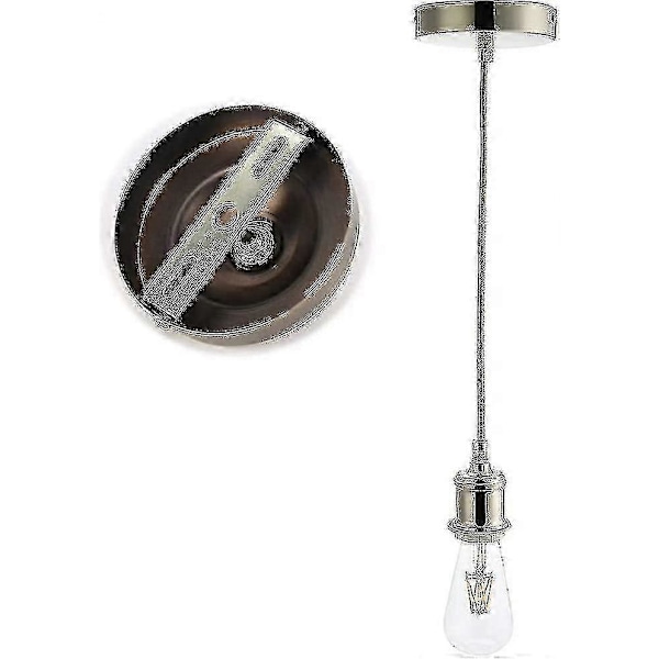4-pakks takplatebrakett for lysarmatur 90 mm jordet med skruer, oppheng for taklampe