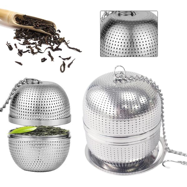 1 Set Tesil Livsmedelsgodkänd Rostfri Hängande På Kopp Modell Lös Te Blad Infuser För Hemmet B