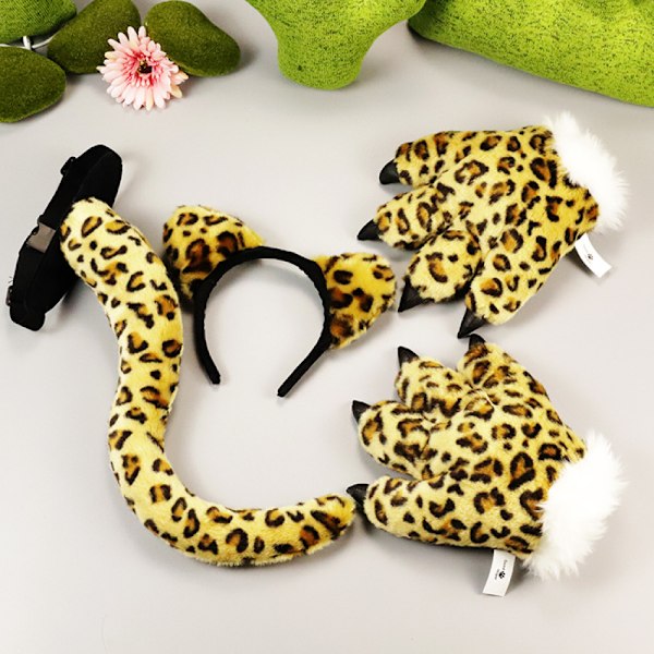 Kostumefest Cosplay Kostume Legetøj Gylden Leopard