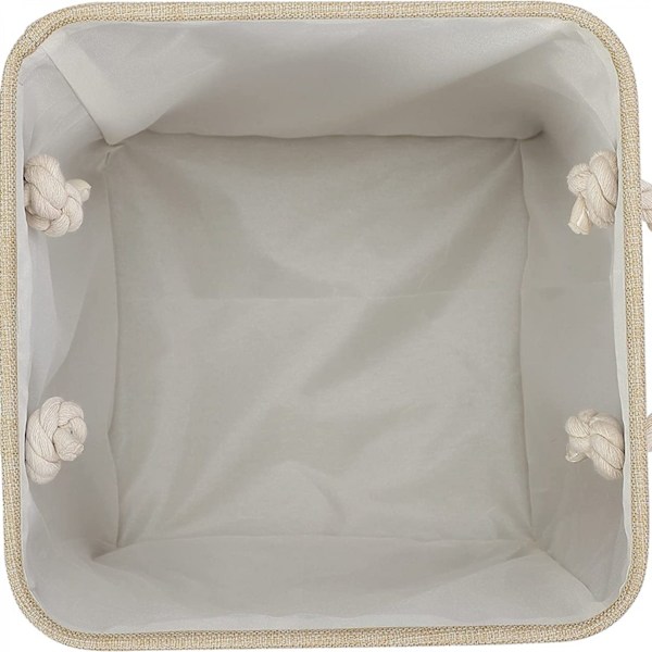 Beige opbevaringskurv (28*28*28cm)