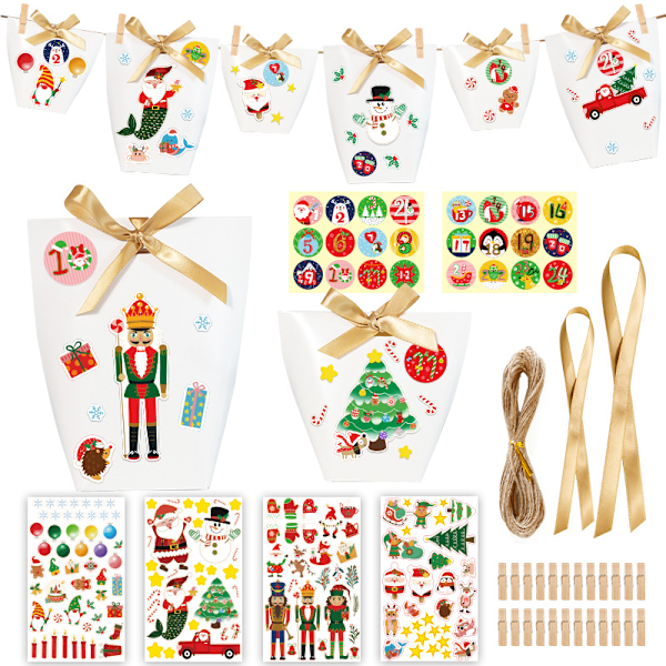 ##/Presentask 24 stycken Julgodisask Godisask##/