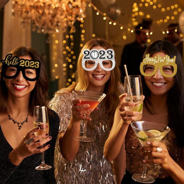 Gott Nytt År Glasögon Fancy New Year Party Glasögon Celebratio