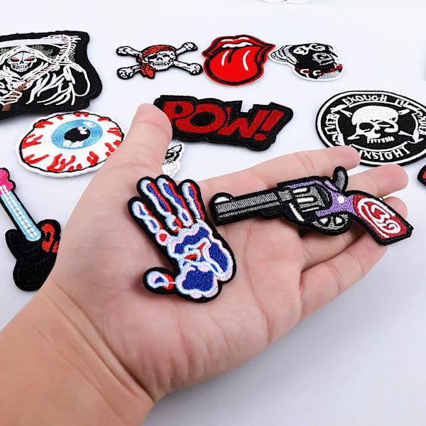 15 Stykke Seje Design Broderi Stryge-på-lapper, Broderi Selv-