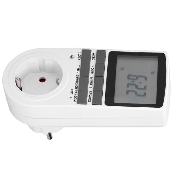 Digital Programmerbar Stikkontakt Timer Smart Timing Switch Socket Tilbehør til Lampe Ventilator
