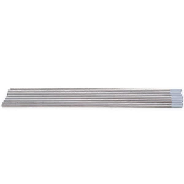 10 stk. Cerium Wolfram Elektroder TIG Sveising Argon Bue Nål Grått Hode WC20 3x175mm