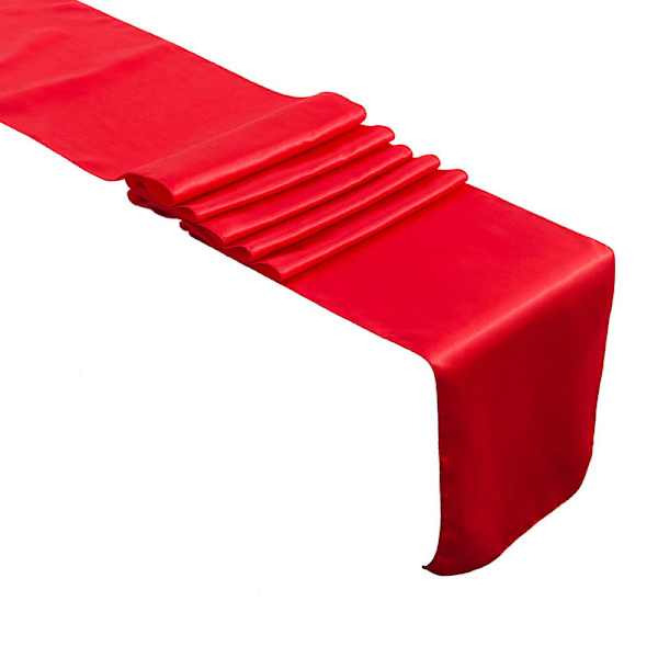 ##/Set med 1 sidenband i satin för bröllop, födelsedag, bankett, röd 30cm*275cm lång##/