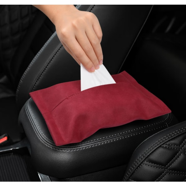 Car Ruskind Papirhåndklædetaske Creative Set Bilvisir Multipurpose Pap