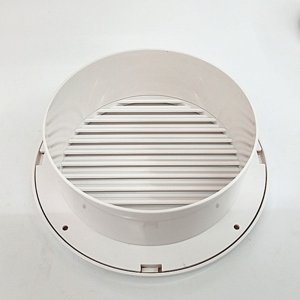 Plastventilationsgaller - Skydd mot insekter - Vit