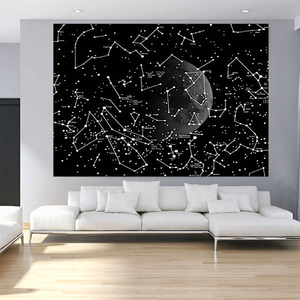 150x130cm, kosmisk måne hängande tyg heminredning gobeläng