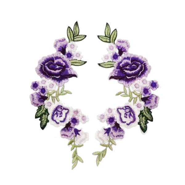 /#/14 stykker blomsterbroderede patches sy på patches rose patch til Jea/#/